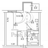 Продаж 1-к квартира Бучанський, Буча, 41500 $