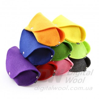 Футляр для очков на кнопке Digital Wool (Color) синий