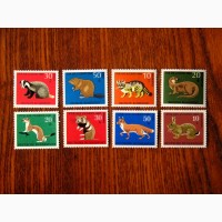 Добірка марок Фауни Німеччина, 9 серій