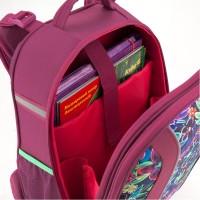 Рюкзак школьный каркасный Kite Flowery K18-703M-2 для девочки