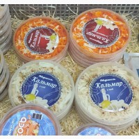 Замороженная продукция: Рыба-морепродукты, суповые наборы, сопутствующие