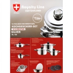 Набор кастрюль Royalty line Switzerland 16 предметов!