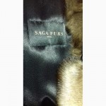 Шуба из стриженой черной норки впол Saga Furs Royal Распродажа