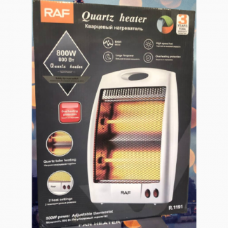 Інфрачервоний Кварцовий Обігрівач RAF-1191 QUARTZ HEATER 800Вт Галогенний Потужний