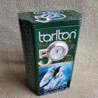 Банка от чая Tarlton, с часами