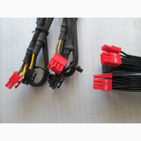 Модульний кабель PCI-E. 8pin на 8 (6 + 2). Плаский 50 см, круглий = 69 см. Новий