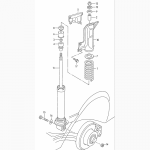 Амортизаторы задние Audi 80 / Ауди 80 / B4 92-96 8A5513О29P