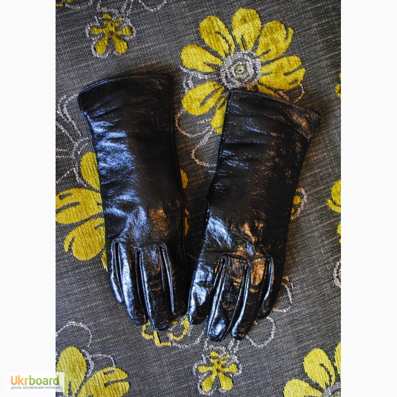 Фото 5. Перчатки женские зима натуральная лакированная кожа 8