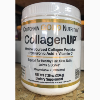 California Gold Nutrition, CollagenUP, морський гідролізований колаген гіалуронова кислота