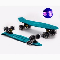 Пенни борды Penny Board Fish Skateboards cо светящимися колесами. Наличие в Киеве