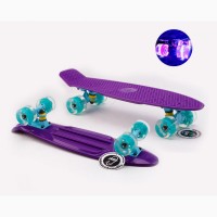 Пенни борды Penny Board Fish Skateboards cо светящимися колесами. Наличие в Киеве