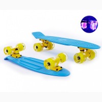 Пенни борды Penny Board Fish Skateboards cо светящимися колесами. Наличие в Киеве