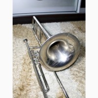 Тромбон Trombone вентельний тенор труба барабанний нікель вітчизняний Відмінний стан