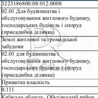 Продаж ділянка під житлову забудову Обухівський, Креничі, 11500 $