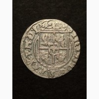 Полторак 1624 года. S звёзды. Серебро. Сигизмунд III. Польша. 3