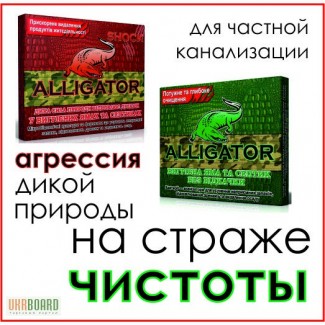 ALLIGATOR» – прожорливые бактерии для Ваших сливных ям и туалетов!