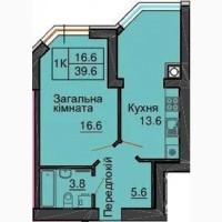 Продаж 1-к квартира Фастівський, Новосілки, 45000 $