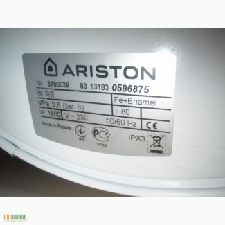 Продам водонагреватель Ariston 80 л, недорого