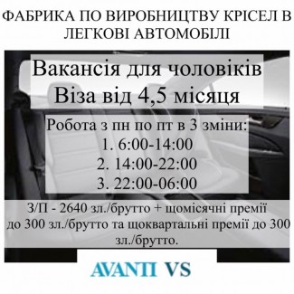 Фабрика по виробництву крісел у легкові автомобілі у Польщі