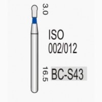 Стоматологические алмазные фрезы боры BC-S43 ApogeyDental 5 шт/уп в мягкой упаковке