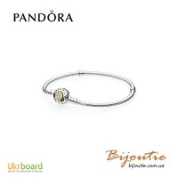 Оригинал Pandora браслет MOMENTS серебряно-золотой 590741