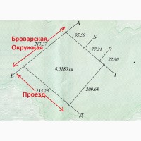 От Владельца! ФАСАД, Окружная г. Бровары, 4, 5Га под промышленность