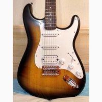 Продам б/у электрогитару Fender Squier Bullet Strat HSS