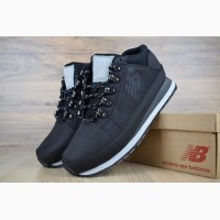 Кроссовки New Balance 574 Black черные мужские зимние с мехом