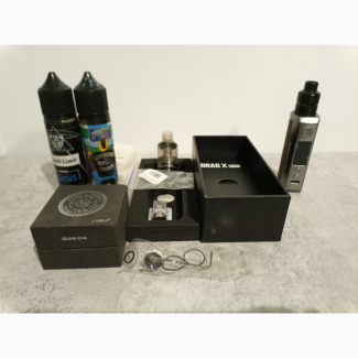 Електронка Voopoo Drag X Plus + Odeon v2 RDA Dual coil(вейп, комплект)