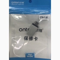 Переходник Onten OTG type-C to USB gray black Adapter Адаптер Converter Onten OTN-9130