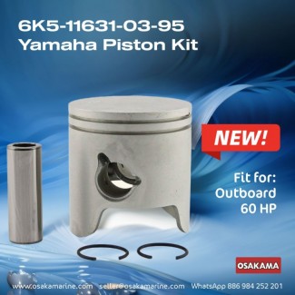 Piston Kit Yamaha Outboard 6K5-11631-03-95 by Osaka Marine Industrial