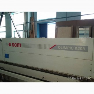 SCM Olimpic K203 кромкооблицовочный станок б/у 2008 г