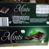 Шоколад с ментолом Nestle After Eight г большая пачка - тонкие пластинки из темного шоко