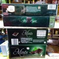 Шоколад с ментолом Nestle After Eight г большая пачка - тонкие пластинки из темного шоко