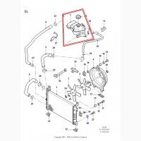 Ford 89FB8K218AC, Расширительный бачок Форд Фиеста мк3, оригинал