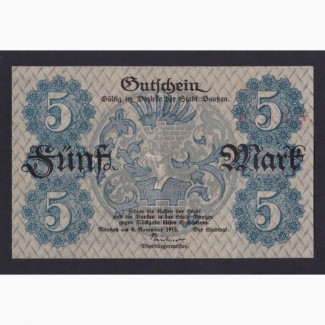 5 марок 1918г. Баутцен. 35473. Германия