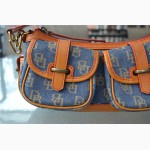 Сумка Dooney Bourke Signature Small Джинс + кожа, оригинал Б/У