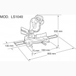 Аренда, прокат торцовочная пила, стусло Makita LS1040