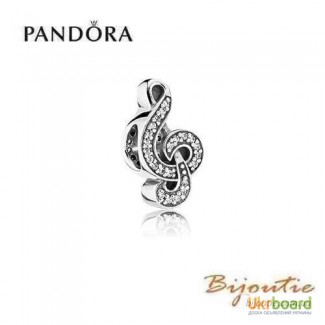 Оригинал PANDORA шарм скрипичный ключ 791381CZ