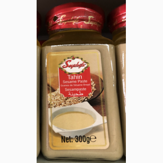 Кунжутная паста Tahin Seyidoğlu SesamPaste 300g Турция Кунжут 100% Кунжут 100% Кунжутная п