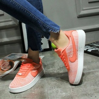 Кроссовки женские Nike Air Force 1 Flyknit Orange