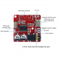 Аудіо Bluetooth 5.0 XY-BT-Mini блютуз декодер 3.7-5V