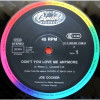 Joe Cocker - Don#039;t You Love Me Anymore 45 RPM