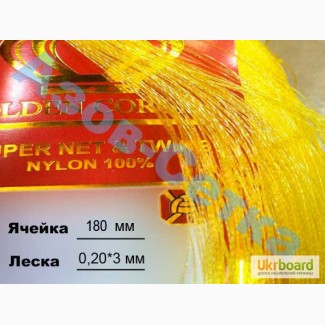 Полотно сетевое Golden Corona, монофил 180х0, 20х3х50х150