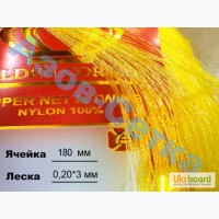 Полотно сетевое Golden Corona, монофил 180х0, 20х3х50х150