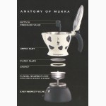 Гейзерная кофеварка для приготовления капучино Bialetti Mukka Express