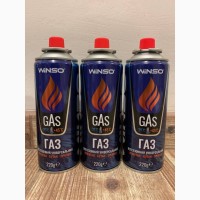 Газовый баллон Winso GAS универсальный всесезонный 220g