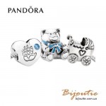 Оригинал PANDORA шарм мишка BOY 791124EN41