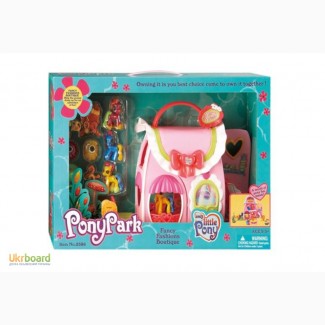 Домик My Little Pony, 4 пони, аксес, в кор. 45 28 11см 2386