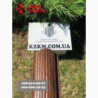 Евроштакетник из профнастила, Штакетник усиленный, металлический под темное дерево марун